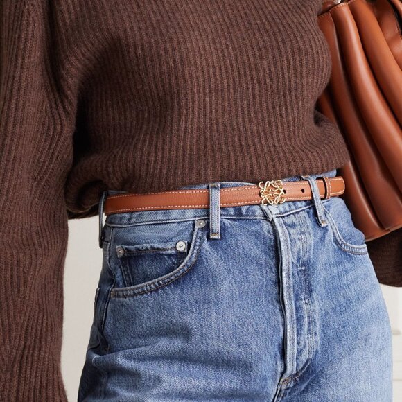 Anagram Belt in Pebble Grain Calfskin 80 - Picture 1 of 7